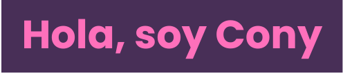 Hola, soy Cony